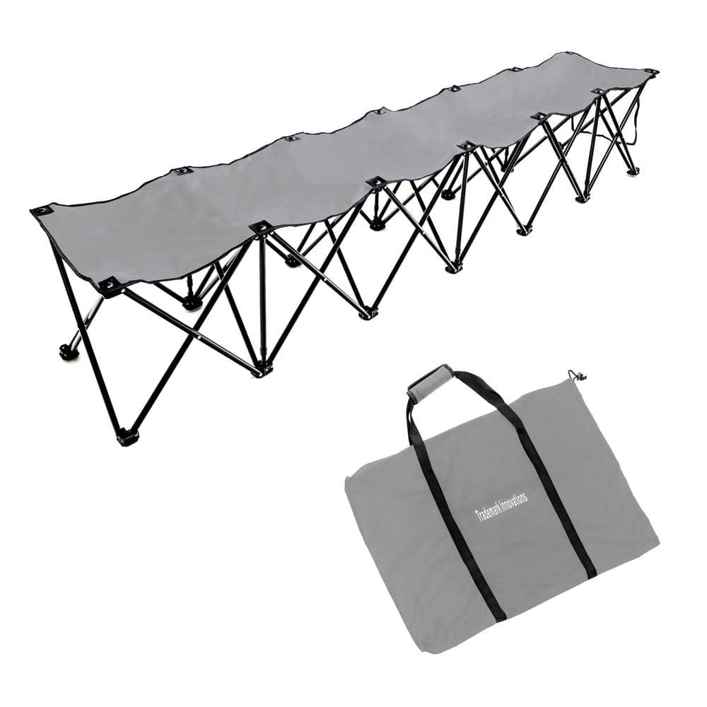 Trademark Innovations Portable 6-Seater Folding Team Sports Sideline ...