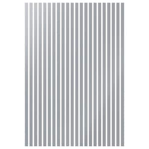 Adjustable Slat Wall 1/8 in. T x 2 ft. W x 8 ft. L Grey Acrylic Decorative Wall Paneling (22-Pack)