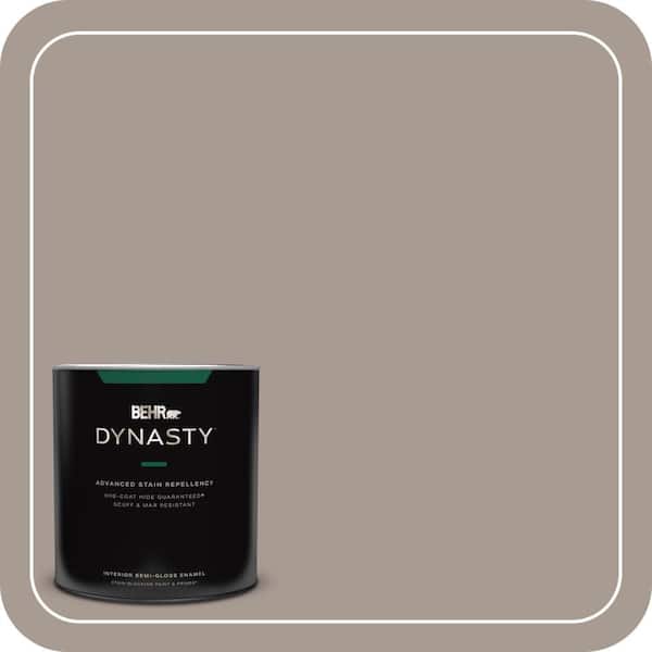 BEHR DYNASTY 1 qt. Home Decorators Collection #HDC-NT-18G Frosted Cocoa Semi-Gloss Enamel Interior Stain-Blocking Paint & Primer