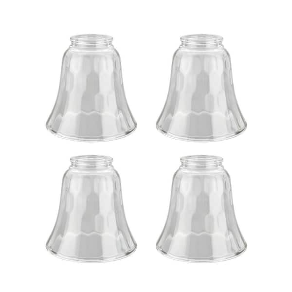 4-5/8 in. Clear Ceiling Fan Replacement Glass Shade (4-Pack)