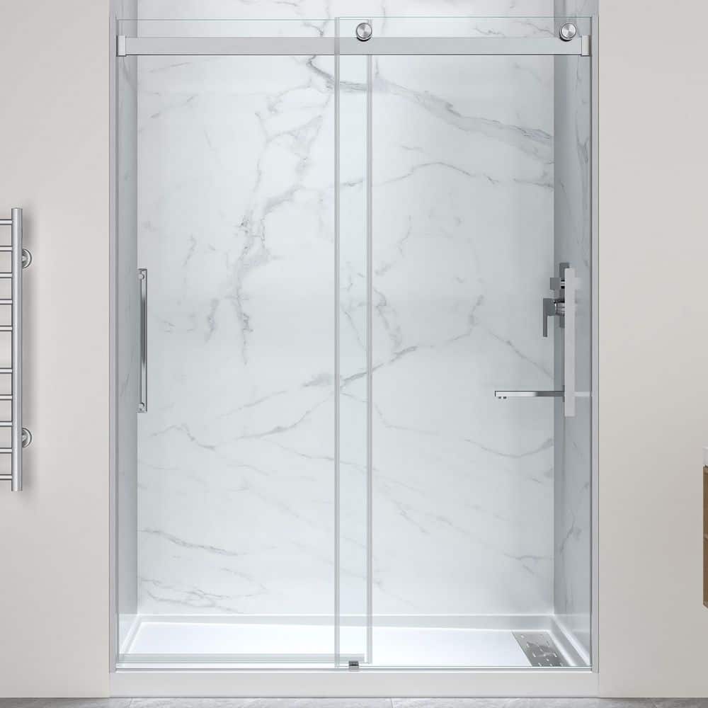 BreakThrough　ZeroVerge　BTZV60ISSUL ANZZI Stellar 60 in. L x 32 in. W x 76 in. H Alcove Shower Kit