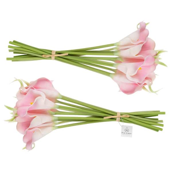 Faux Silk Flower Flame Lily Stem 29 Tall
