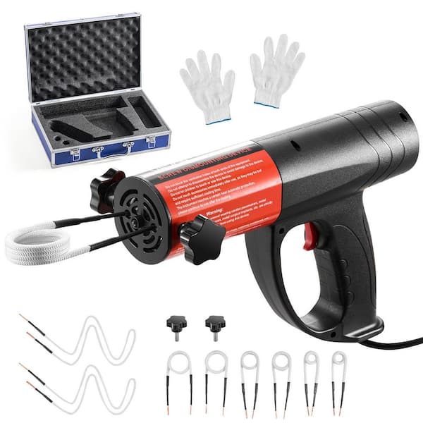 Induction Heater Bolt Removal Kit, 1500W 110V, Handheld Magnetic Nut Buster Tool with 8 Coils & Carry Case
