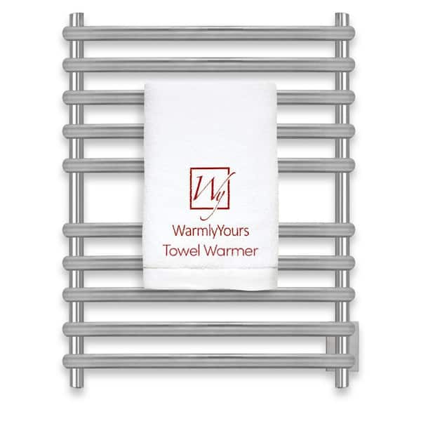 Rome 10-Bars Hardwired 120-Volt 31 in. Towel Warmer in Brushed Stainless Steel