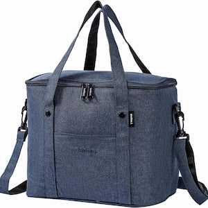 13 Qt. Insulated Cooler Lunch Bag with Leakproof and Shoulder Strap in Navy Blue