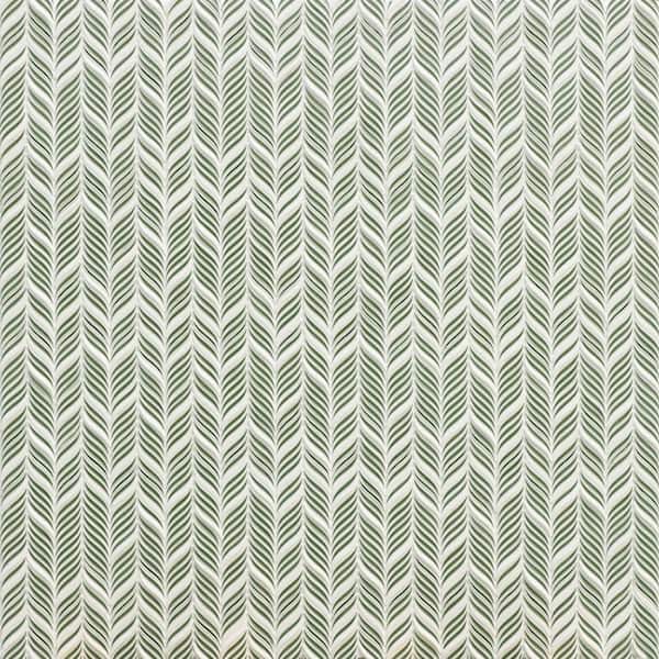 Delphi Alula Deep Emerald 10 in. x 12 in. Glazed Glass Mosaic Wall Tile (0.85 sq. ft. / Each)