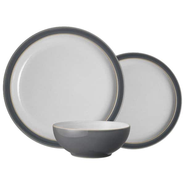 Denby Elements Fossil Grey 3 -Piece Set (Service for 1)