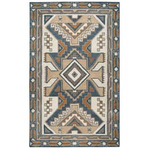 Ryder Multi-Color 3 ft. x 5 ft. Native American/Tribal Area Rug