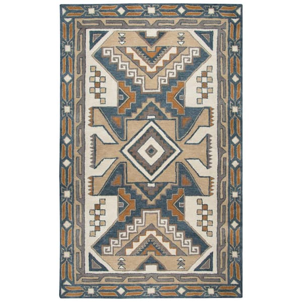 Unbranded Ryder Multi-Color 3 ft. x 5 ft. Native American/Tribal Area Rug