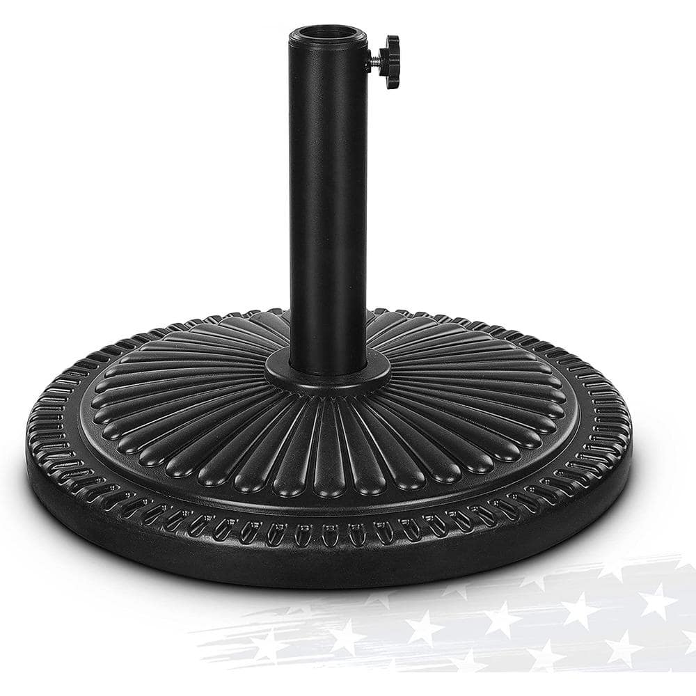 15 in. 26.5 lbs. Patio Umbrella Base, Round Heavy-Duty Outdoor Umbrella Bas
