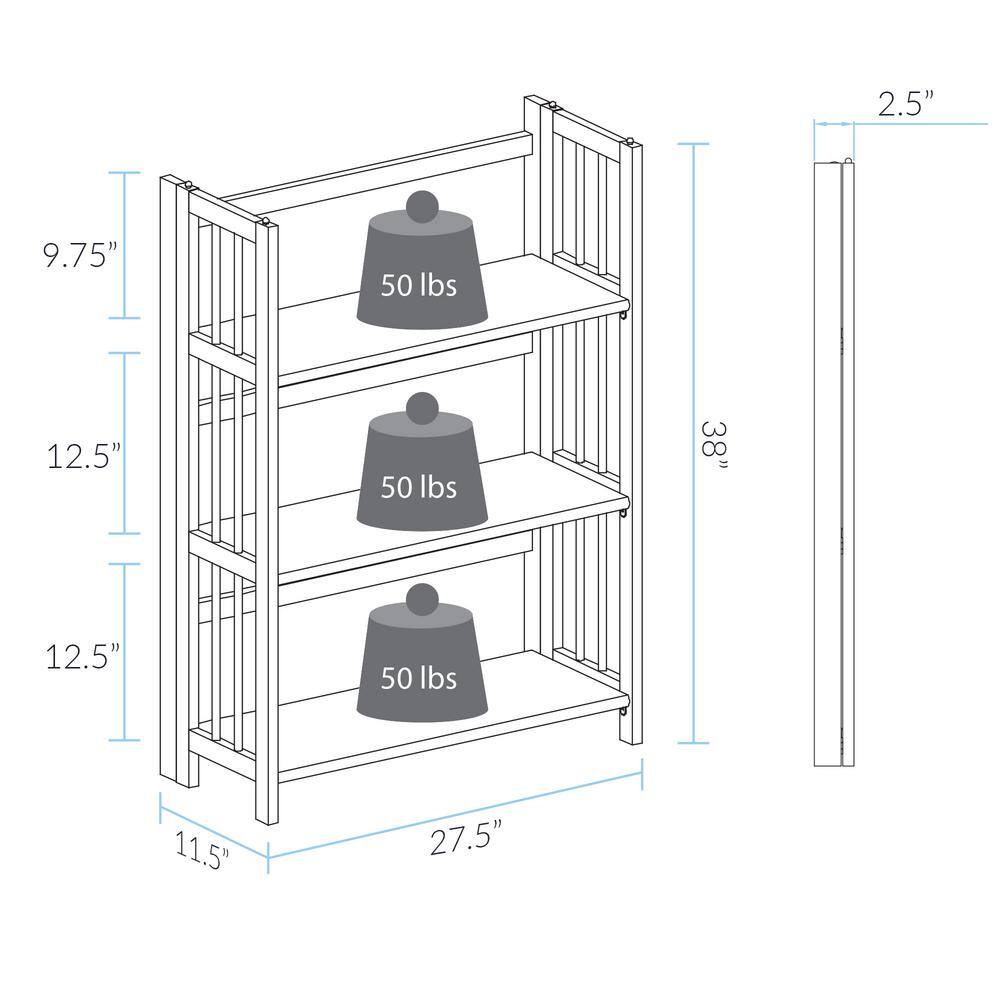 Mission Casual Natural Pine 3-Tier Stackable Bookcase