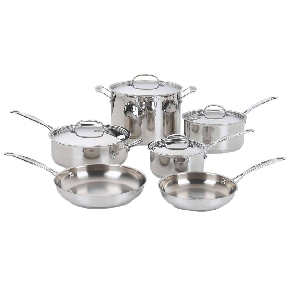 Cuisinart Chef's Classic 10pc Stainless Steel Cookware Set - 77-10