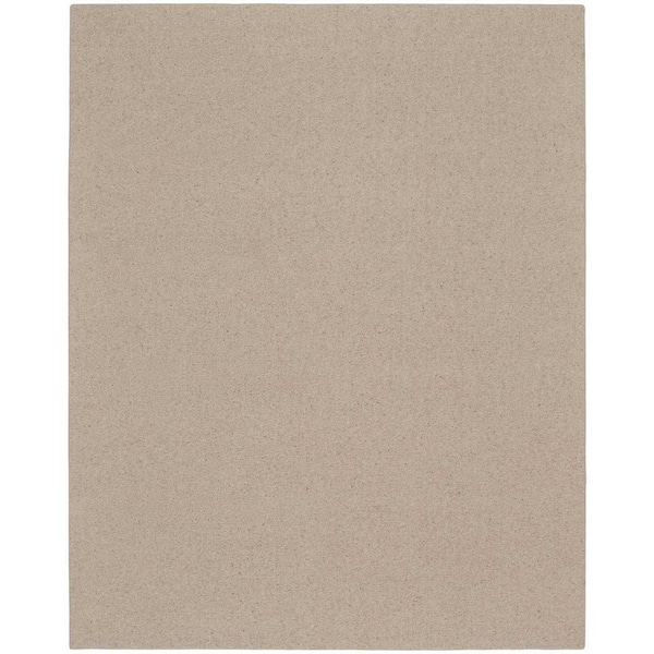 Natural Harmony Bismarck Sand 9 ft. x 12 ft. Custom Area Rug with Pad