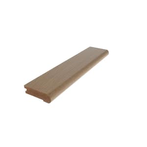 Hardwood Trim Stair Nose Color Mithril .75 in Thick x .75 in Wide x 78 in Length