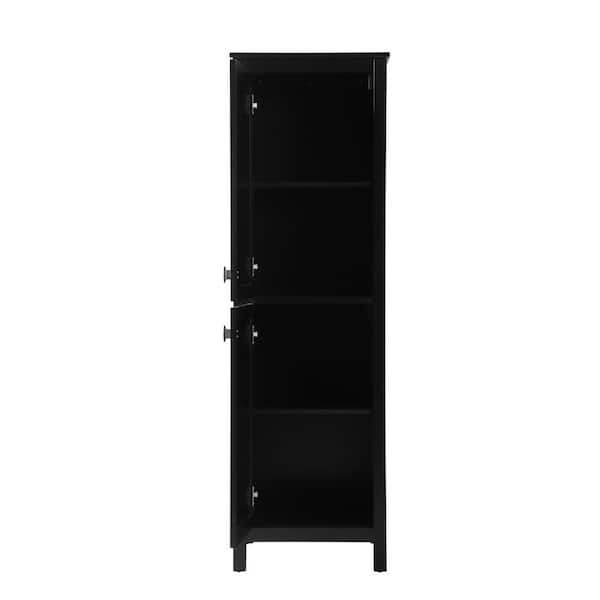 Timeless Home 20 in. W x 22 in. D x 65 in. H Black Freestanding