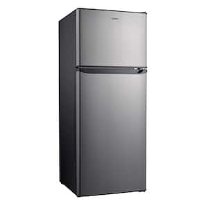 10.0 cu. ft. Top Freezer Refrigerator with Dual Door, Frost Free in Stainless Steel Look