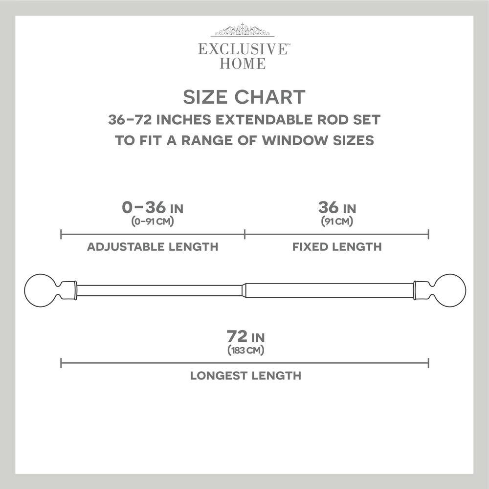 Amalgamated Textiles Adjustable Single Curtain Rod