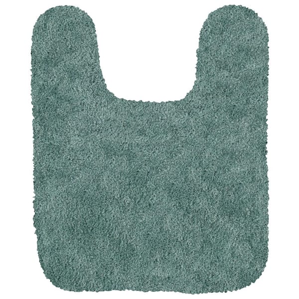 Mohawk Home Acclaim Seafoam 20 in. x 24 in. Nylon Machine Washable Bath Mat