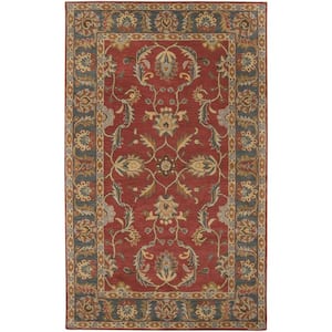 Chenni Burgundy 4 ft. x 6 ft. Indoor Area Rug