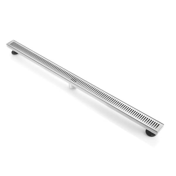 BOANN 48 in. 304 Stainless Steel Linear Shower Drain in Nickel