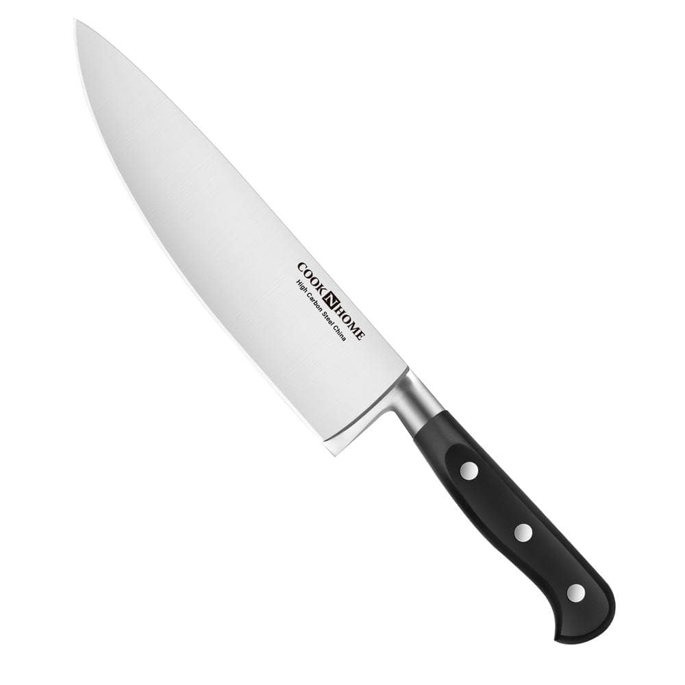 Cook N Home Kitchen Knife Set with Bamboo Storage Block 15-Piece