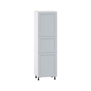 Cumberland Light Gray Shaker Assembled Pantry Kitchen Cabinet (24 in. W x 84.5 in. H x 24 in. D)