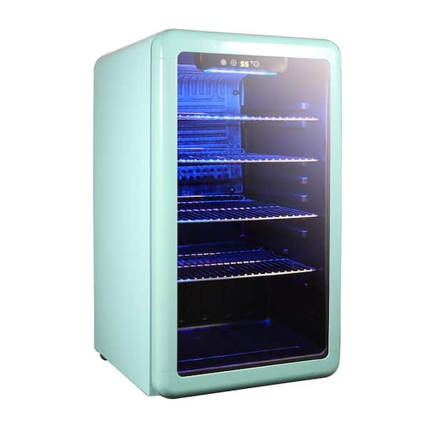 3.4 cu. ft. Retro Beverage Cooler in Mint Green,