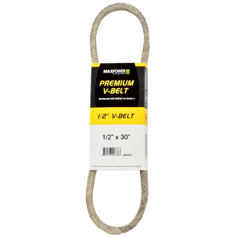 MaxPower 1/2 in. x 30 in. Premium V-Belt 347473 - The Home Depot