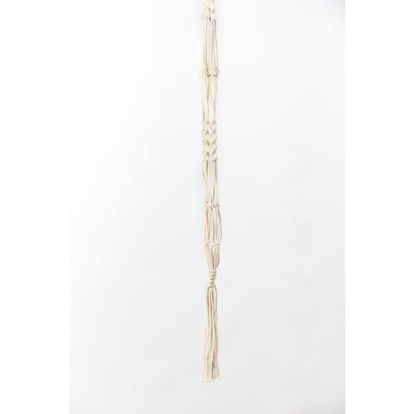 Vigoro 42 in. Woven Cotton Plain Cord Plant Hanger