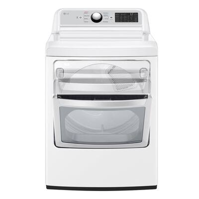 7.3 cu. ft. Ultra Large High Efficiency Electric Dryer with EasyLoad Door, White