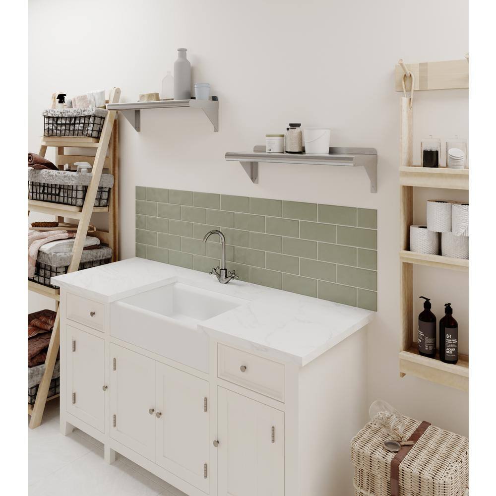 24" Stainless Steel Wall Shelf with Brackets