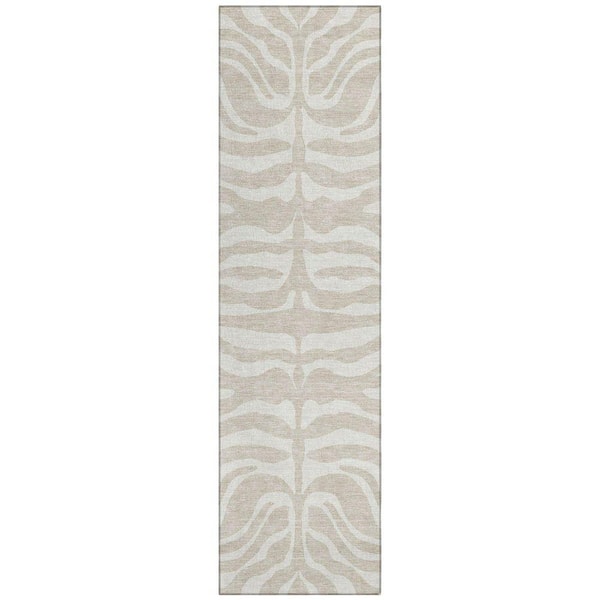 Chantille Machine Washable Indoor/Outdoor Abstract ACN1042 Beige 2 ft. 3 in. x 7 ft. 6 in. Area Rug