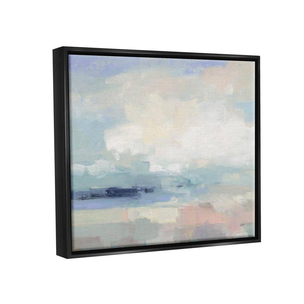 Abstract Landscape Clouds Scene 21x17 Canvas with Black Frame