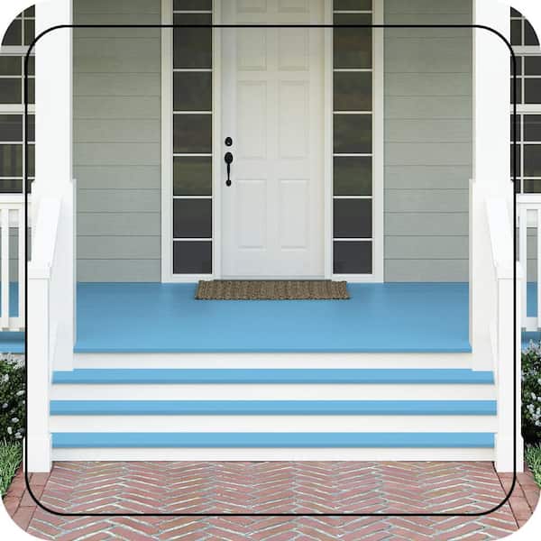 1 gal. #550B-4 Costa Rica Blue Textured Low-Lustre Enamel Interior/Exterior Porch and Patio Anti-Slip Floor Paint
