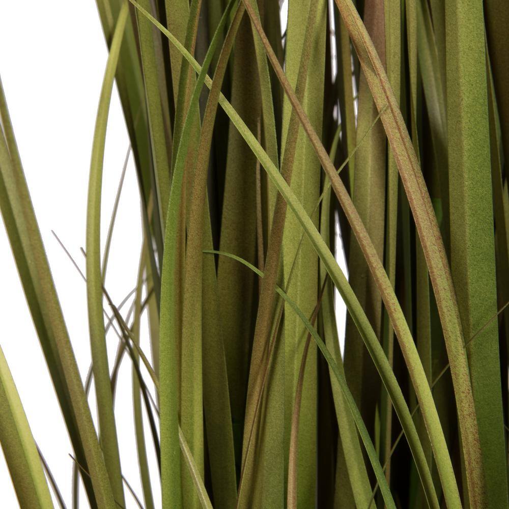 48" Green and Brown Artificial Grass Arrangement in Iron Pot