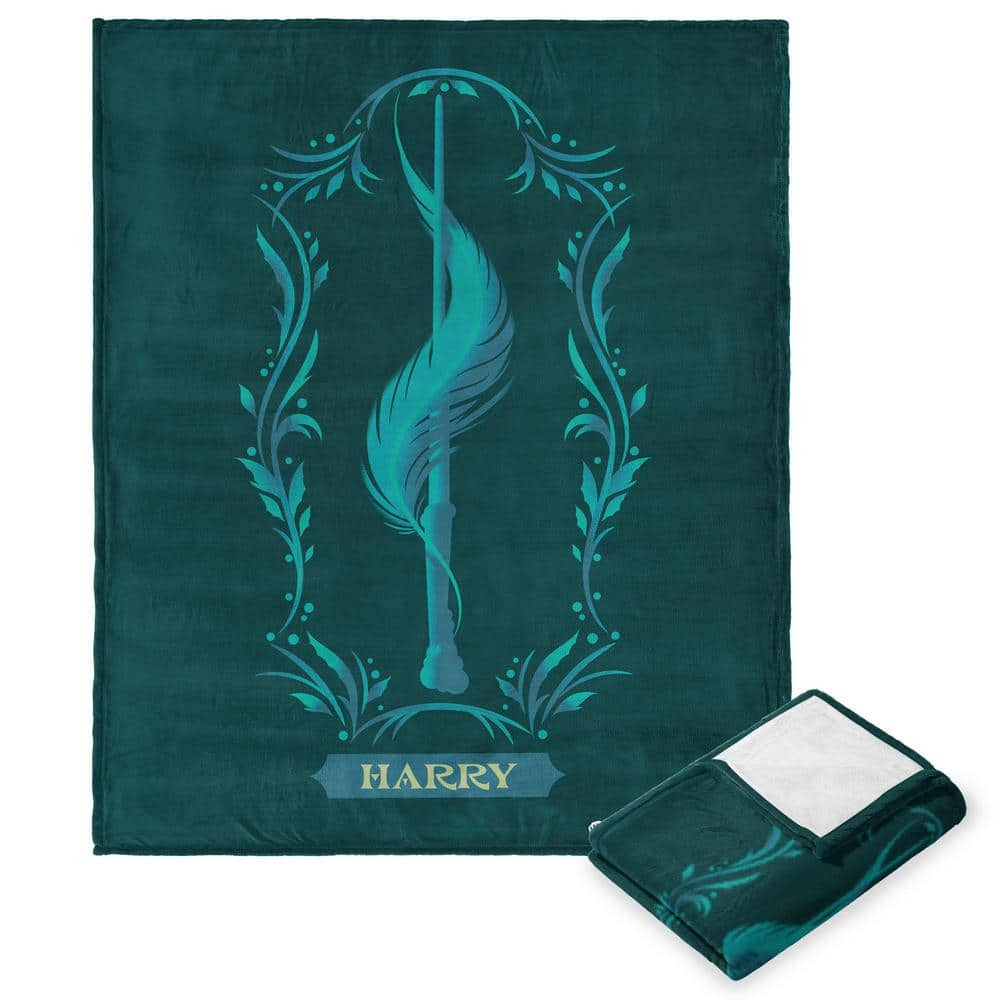 THE NORTHWEST GROUP Harry Potter Harry's Wand Multi-Colored Silk Touch Throw Blanket