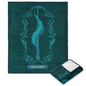 Harry Potter Harry's Wand Multi-Colored Silk Touch Throw Blanket