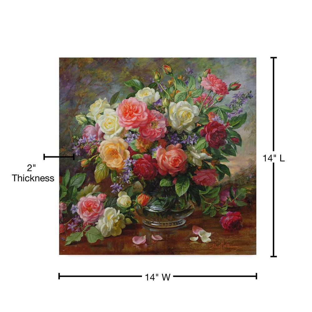 Albert Williams Floral Canvas Art with Floater Frame