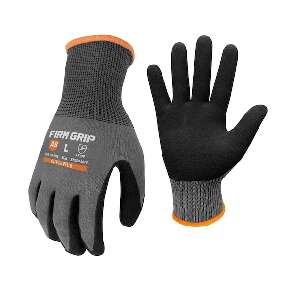 FIRM GRIP Large Precision Grip ANSI A8 Cut Resistant Work Gloves