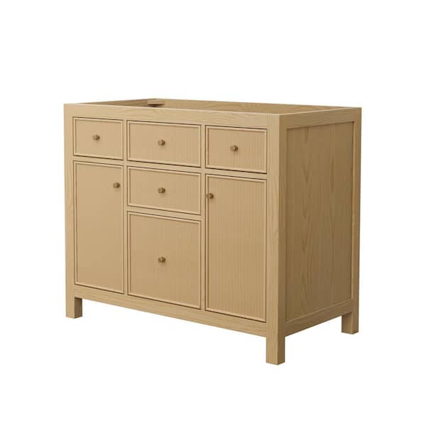 Pendry 41.25 in. Bath Vanity Cabinet without Top in Tanned Oak Assembled
