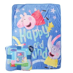 Peppa Pig Happy Peppa Silk Touch Multi-Colored Throw Blanket