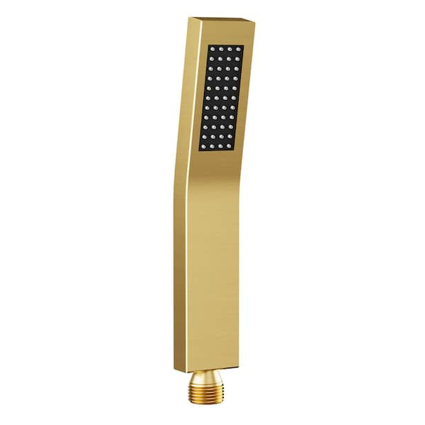 Zenith Rain 1-Spray Wall Mount Handheld Shower Head 1.8 GPM in Brushed Gold