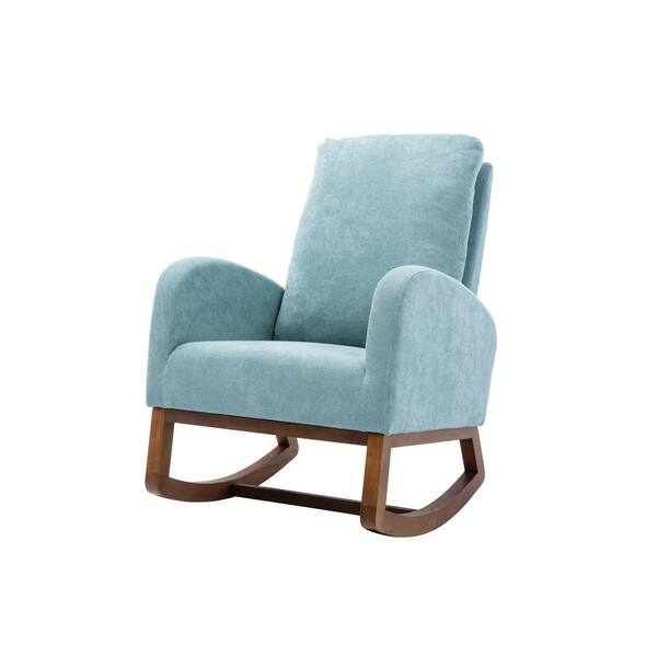 blue glider rocking chair