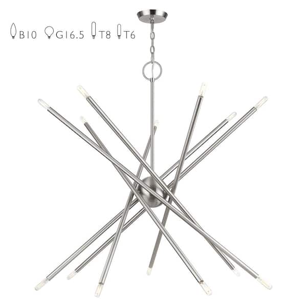 Soho 14-Light Brushed Nickel Chandelier