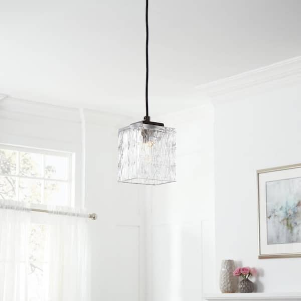 Home Decorators Collection 40-Watt Metallic Bronze Integrated LED Mini-Pendant