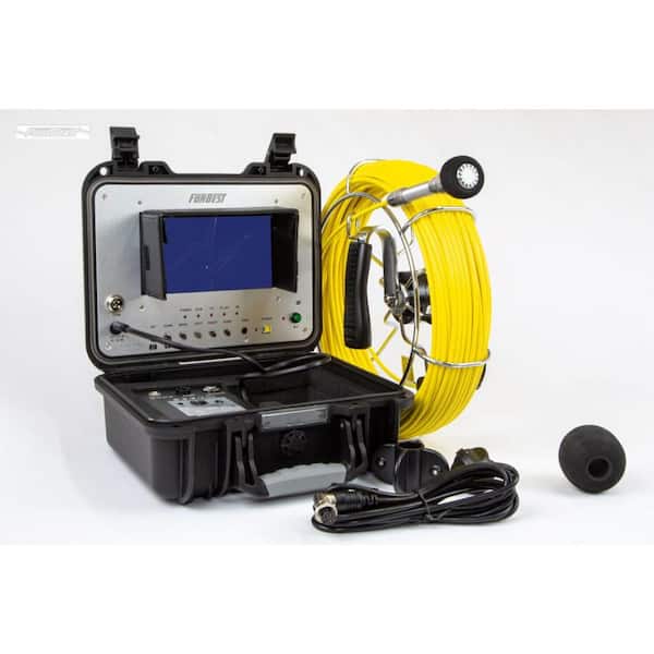 FORBEST Portable 130 ft. Color Sewer/Drain/Pipe Inspection Camera
