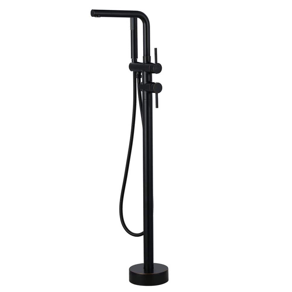 2-Handle Freestanding Claw Foot Tub Faucet with Hand Shower and in Oil Rubbed Bronze price history on PriceWatchPro