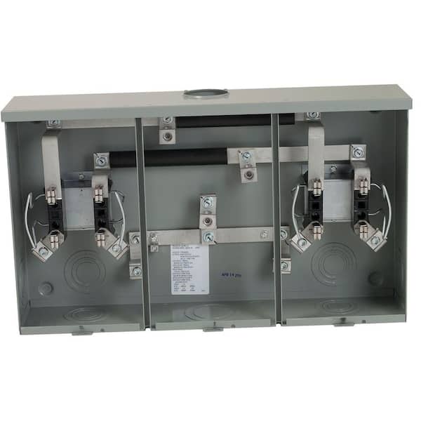 205 Amp 2 Gang Ringless Overhead or Underground Meter Socket