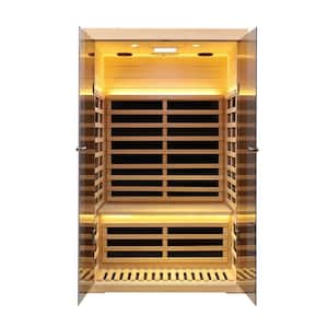 2-Person Sauna with LCD Display, Key Control and Bluetooth