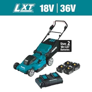 18V X2 (36V) LXT Lithium-Ion Cordless 19 in. Walk Behind Lawn Mower Kit w/4 batteries (4.0Ah)